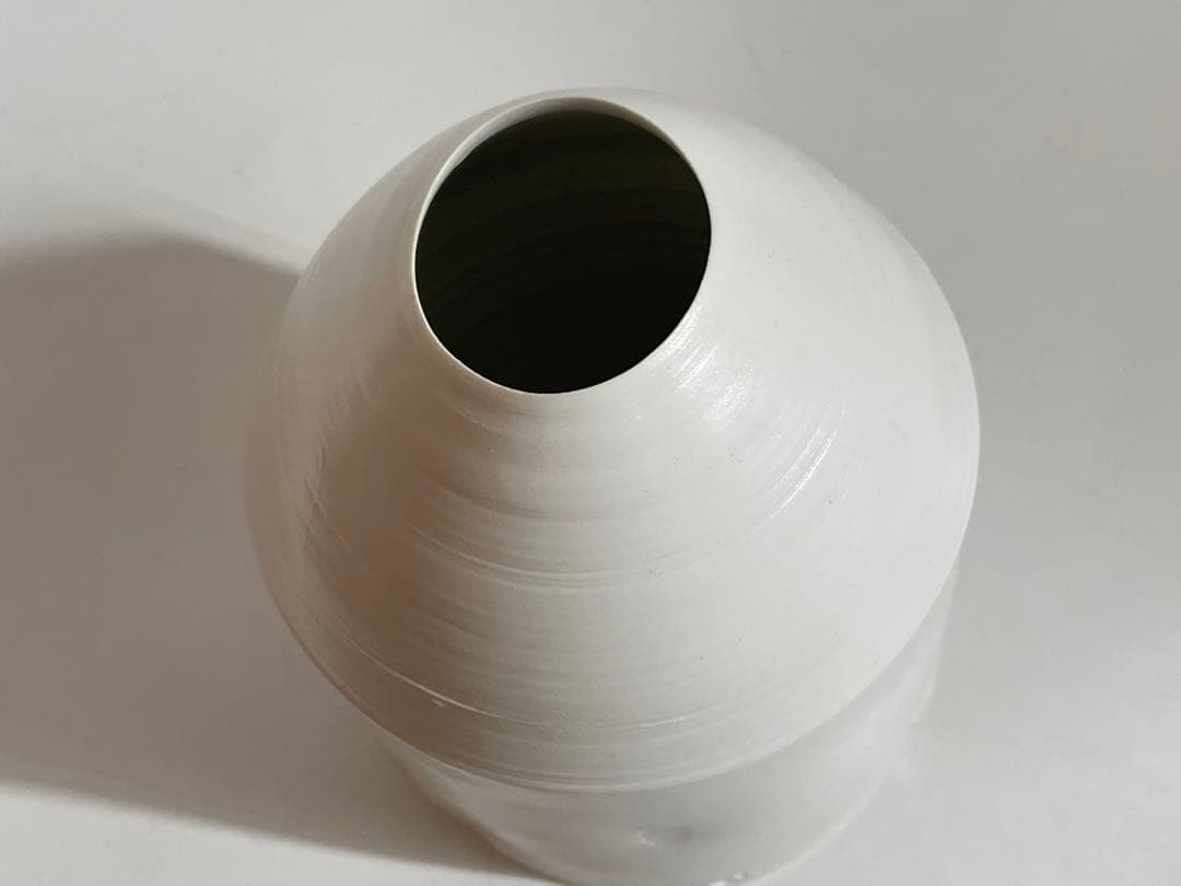 陶芸家　黒田泰蔵　白磁　花入　花瓶　花生　共箱