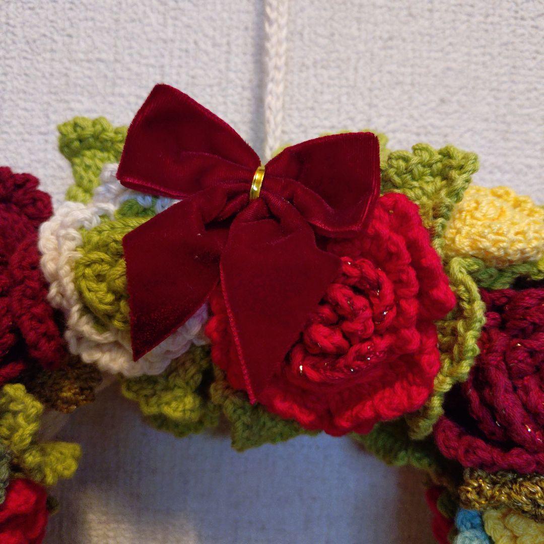 【ハンドメイド】バラのリース