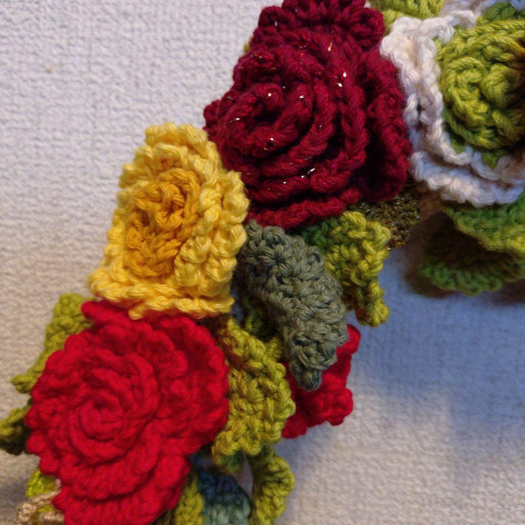 【ハンドメイド】バラのリース