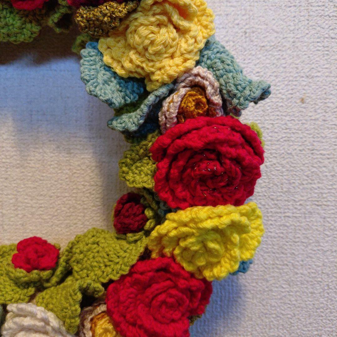 【ハンドメイド】バラのリース