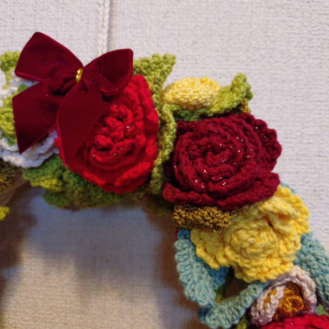 【ハンドメイド】バラのリース