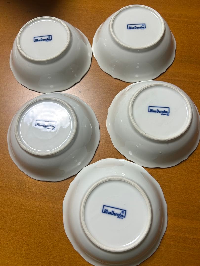 Blue Danube 皿5枚セット　サラダ皿　スープ皿