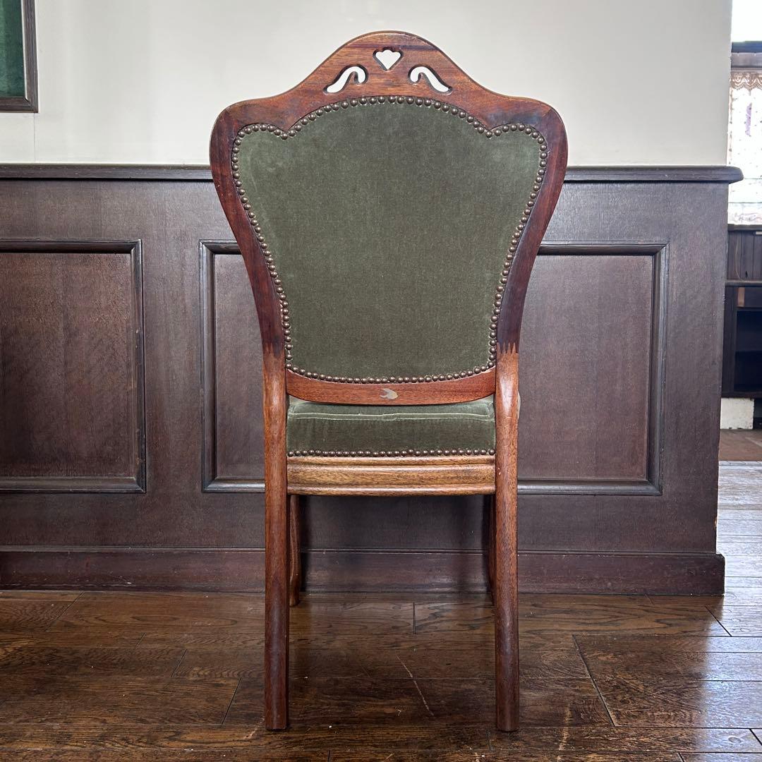 【あ】アンティーク ベロアチェア 2脚セット③