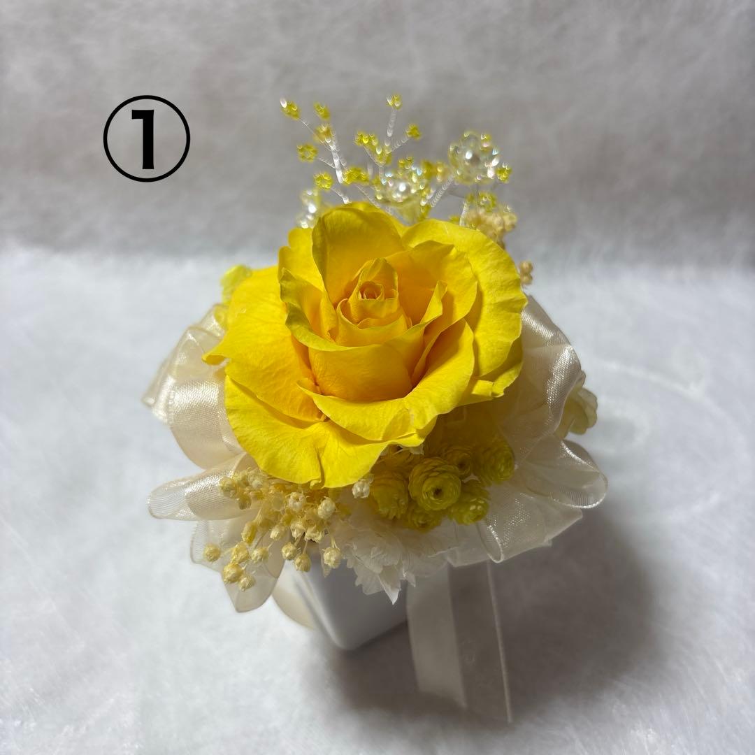 プリザーブドフラワー︎✿︎春のミニギフトアレンジ３点セット✿