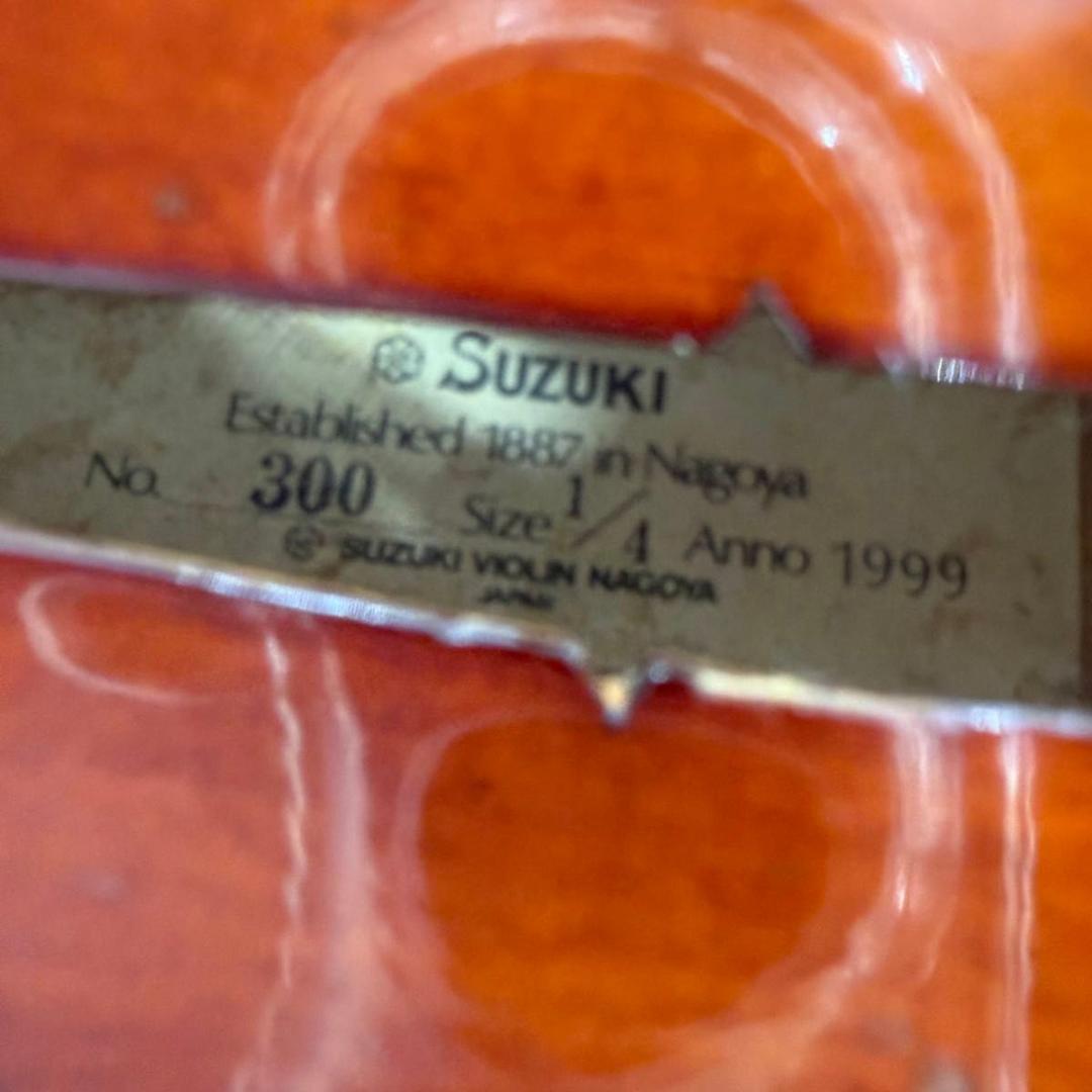 SUZUKI バイオリン No.300 1/4 1999年製 分数バイオリン