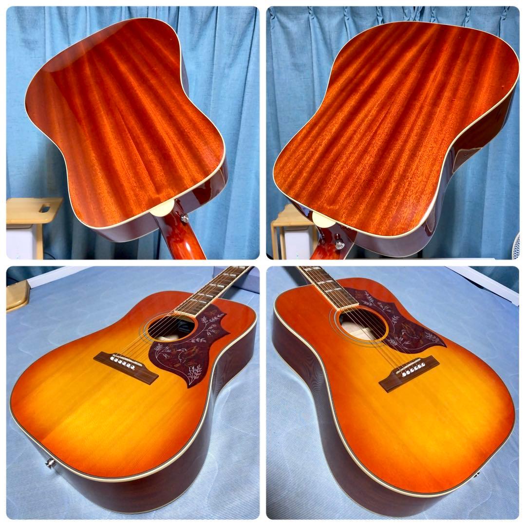 【牛骨☆エレアコ】Epiphone☆ハミングバード！【弾き易く調整☆新品の弦】