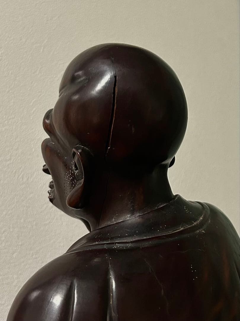 中国 時代 銘木紫檀 羅漢 坐像 阿羅漢 座像 10kg 43.5cm