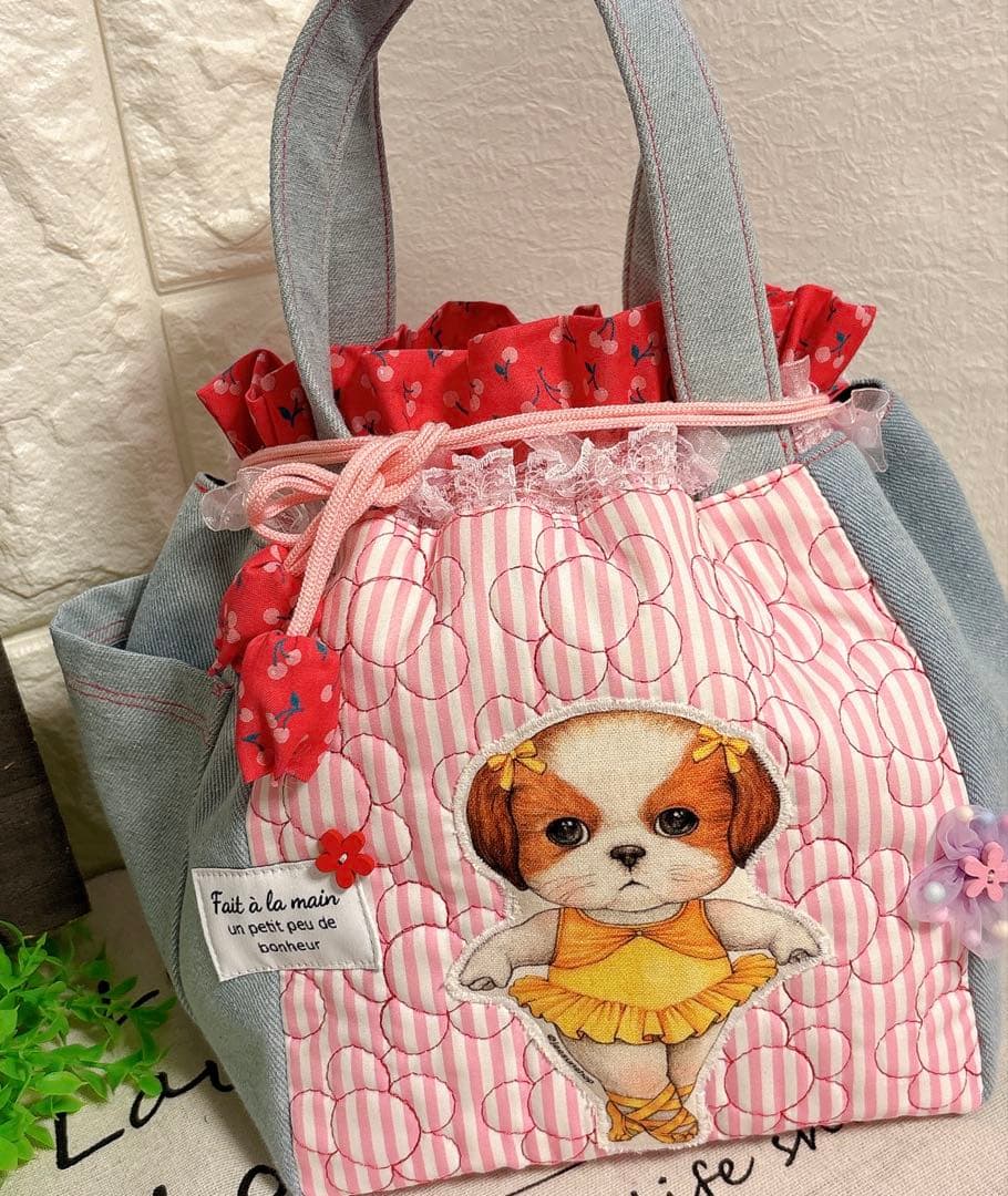 【専用お取り置き】 ＊handmade＊CUBEトート❤️巾着⭐️コヤンイサムチョン