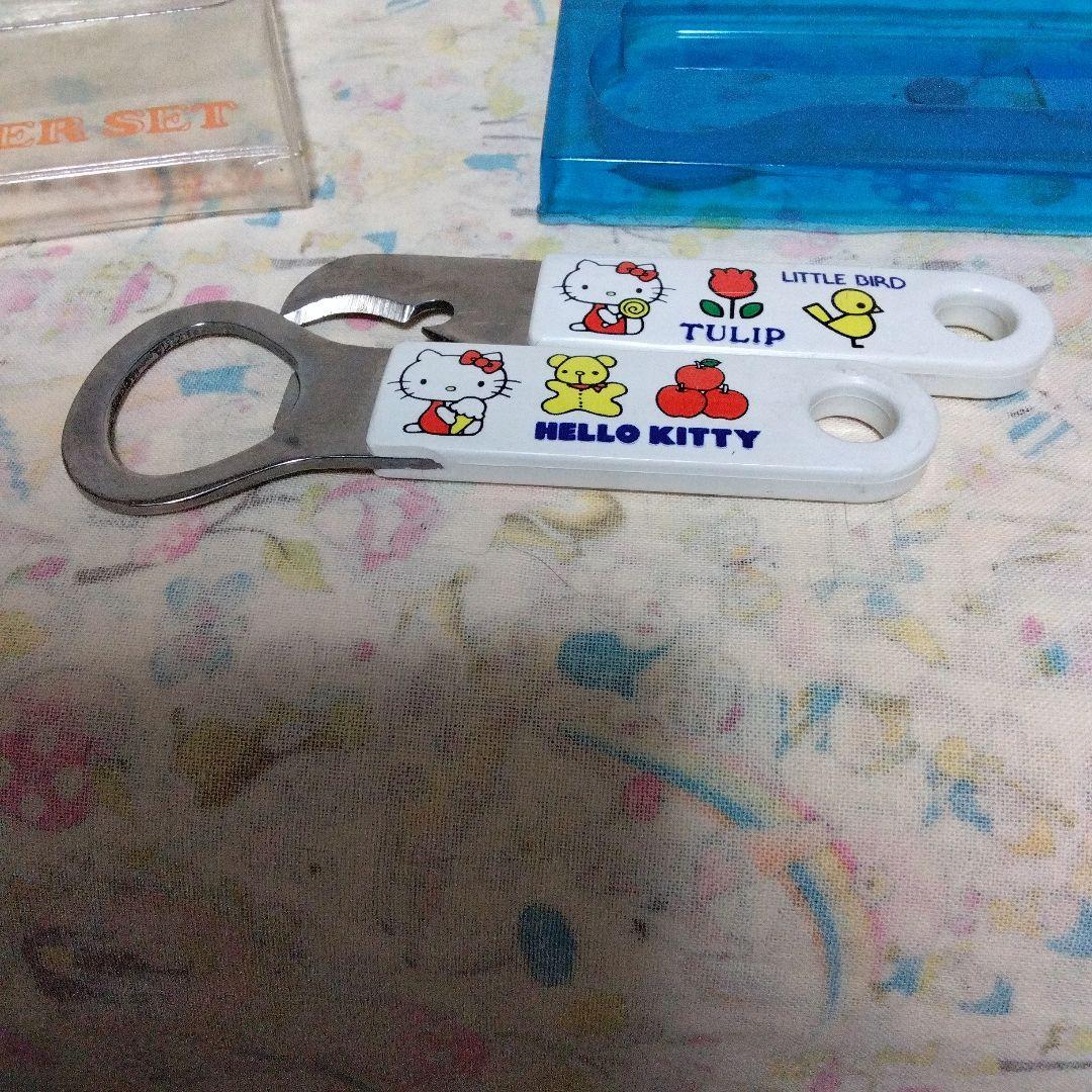 未使用　昭和レトロ　ハローキティ オープナーセット　1976年