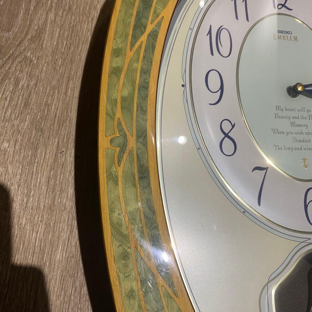 SEIKO EMBLEM 壁掛時計 メロディー時計　木象嵌　HS407M
