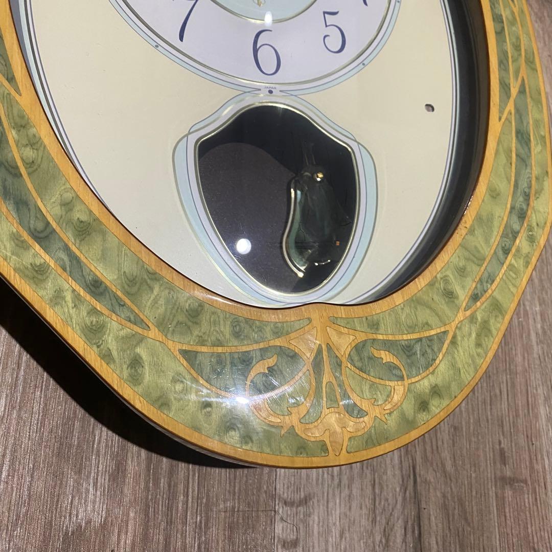 SEIKO EMBLEM 壁掛時計 メロディー時計　木象嵌　HS407M