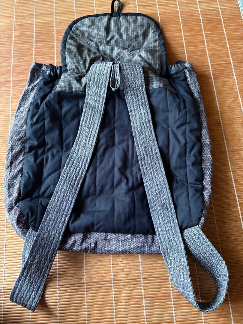 手作りリュック大島紬 古布 ハンドメイド　旅行素敵な1品 リュック 刺し子