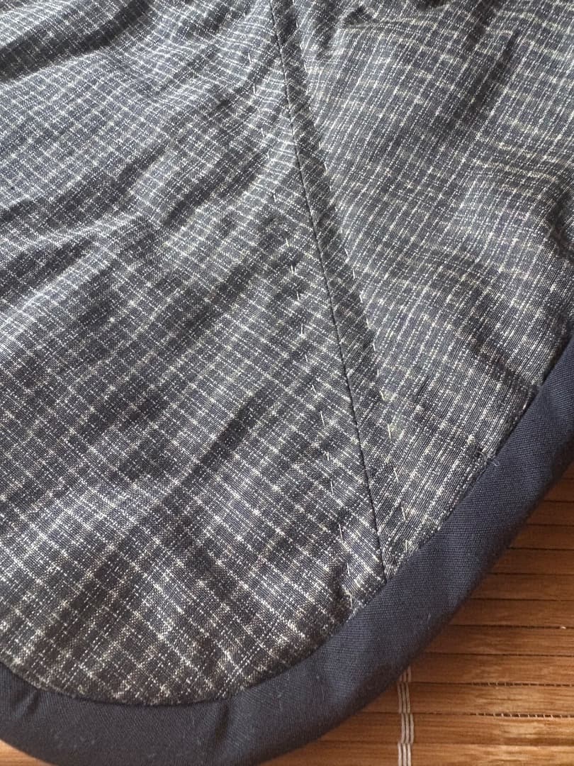 手作りリュック大島紬 古布 ハンドメイド　旅行素敵な1品 リュック 刺し子