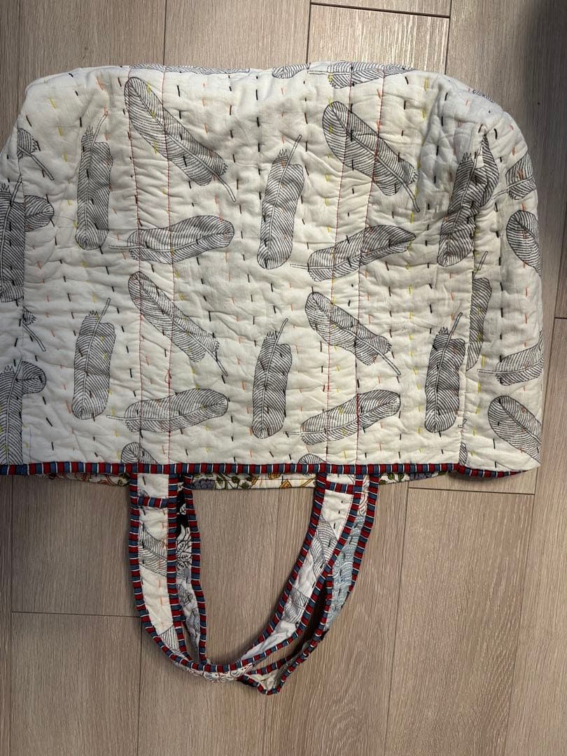 【新品　未使用】 サシコ　パッチワーク 特大トートバッグ　インド製