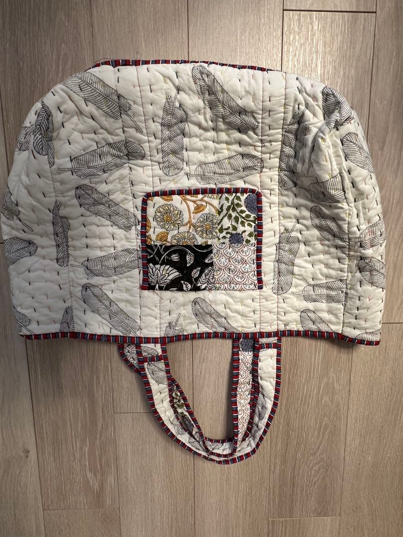 【新品　未使用】 サシコ　パッチワーク 特大トートバッグ　インド製