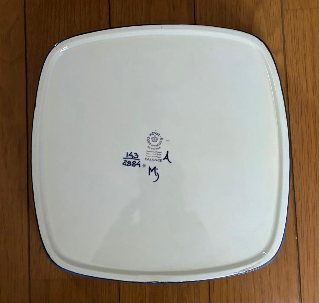 ロイヤルコペンハーゲン デッドストックテネラ　鳥　角皿　食器