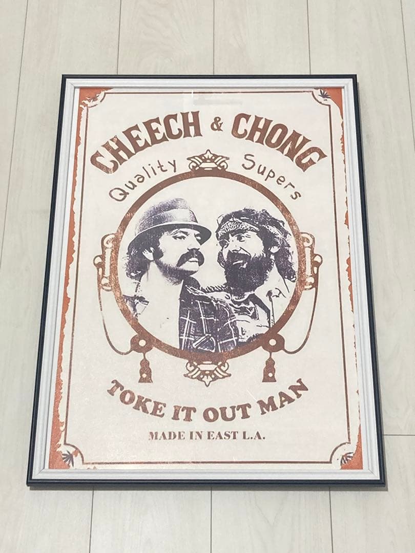 【額縁付き】A2 ポスター Cheech & Chong チーチョン ジグザグ