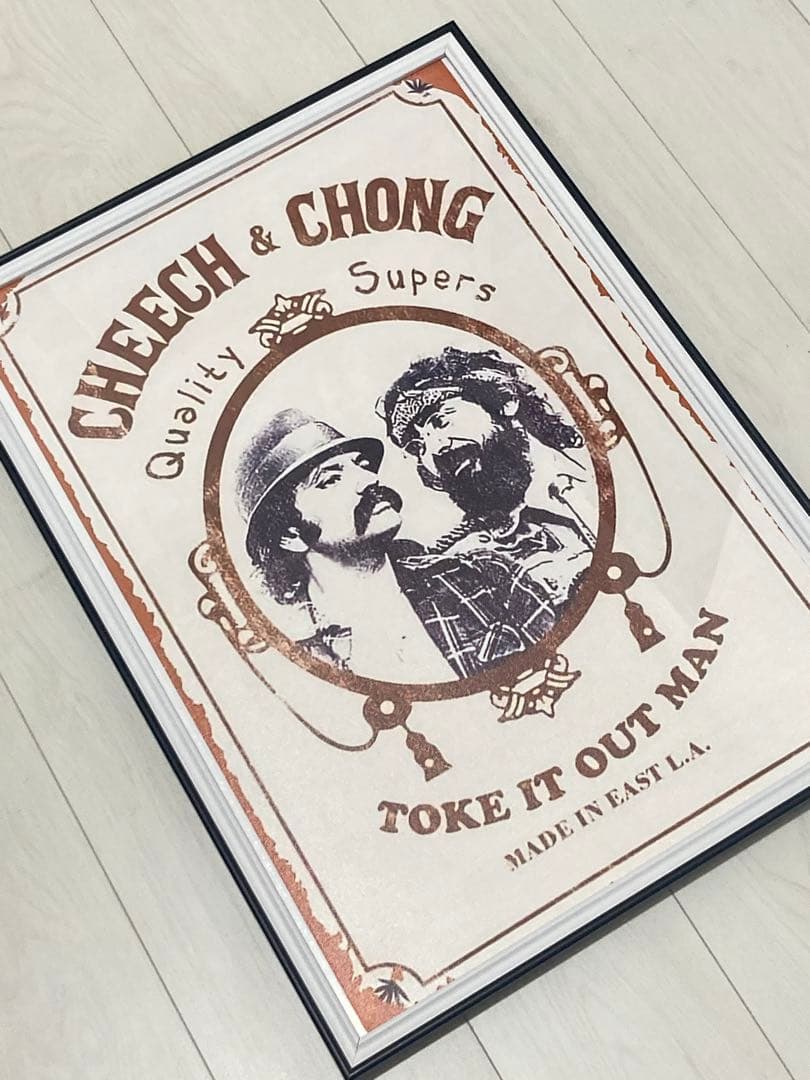 【額縁付き】A2 ポスター Cheech & Chong チーチョン ジグザグ