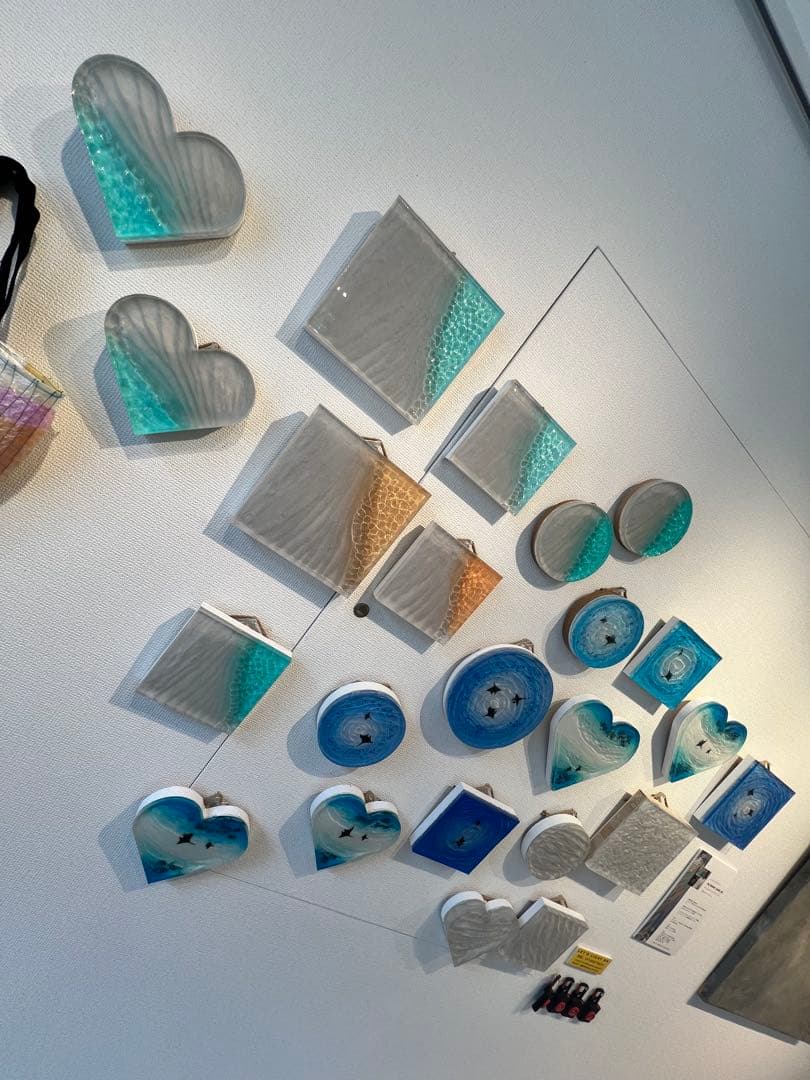 【波紋アート⑨】レジンアート／15cmスクエア／枠なし