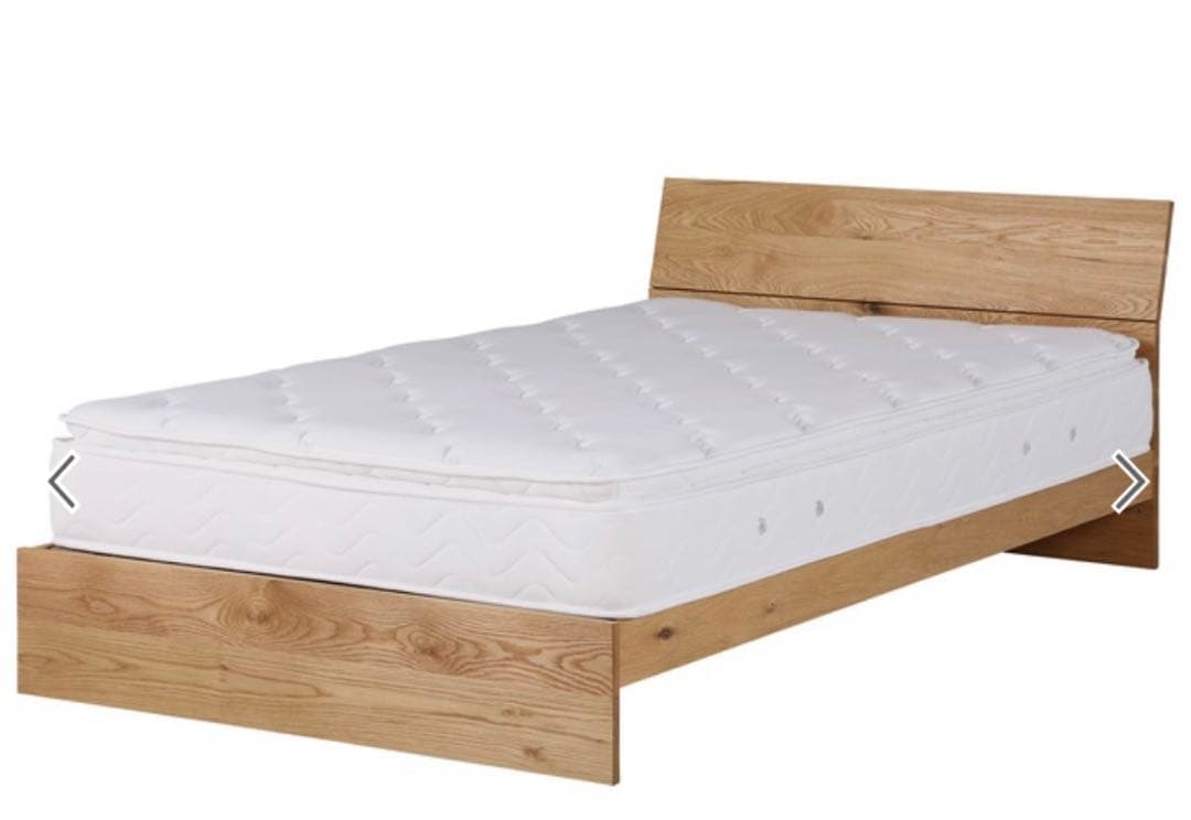 ベッドフレーム ホワイトオーク セミダブル　ケイチョウ 総無垢材