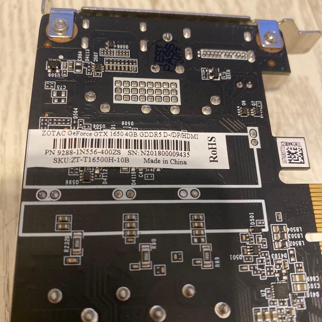 ZOTAC GTX1650 LP 4GB GDDR5 動作確認済
