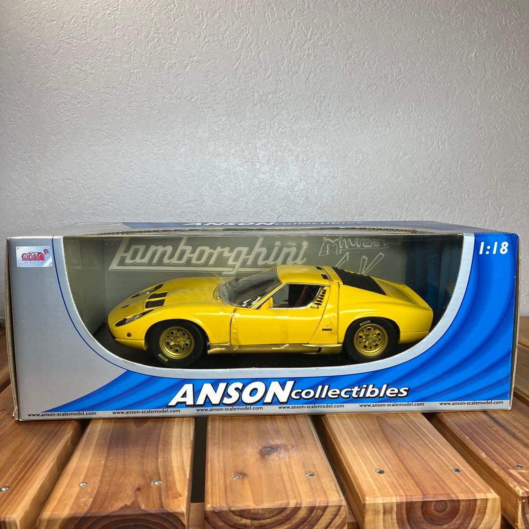 Anson アンソン1/18 ランボルギーニ ミウラYellow