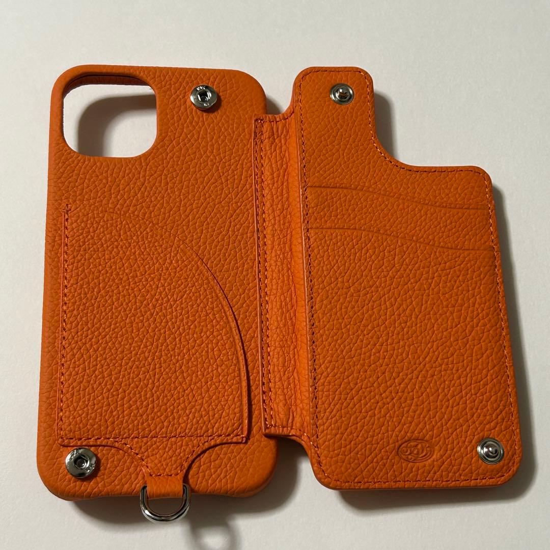 【新品】デミュウDEMIU スマホケース オレンジ iPhone14/16e