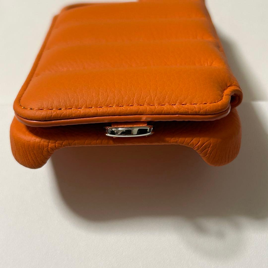 【新品】デミュウDEMIU スマホケース オレンジ iPhone14/16e