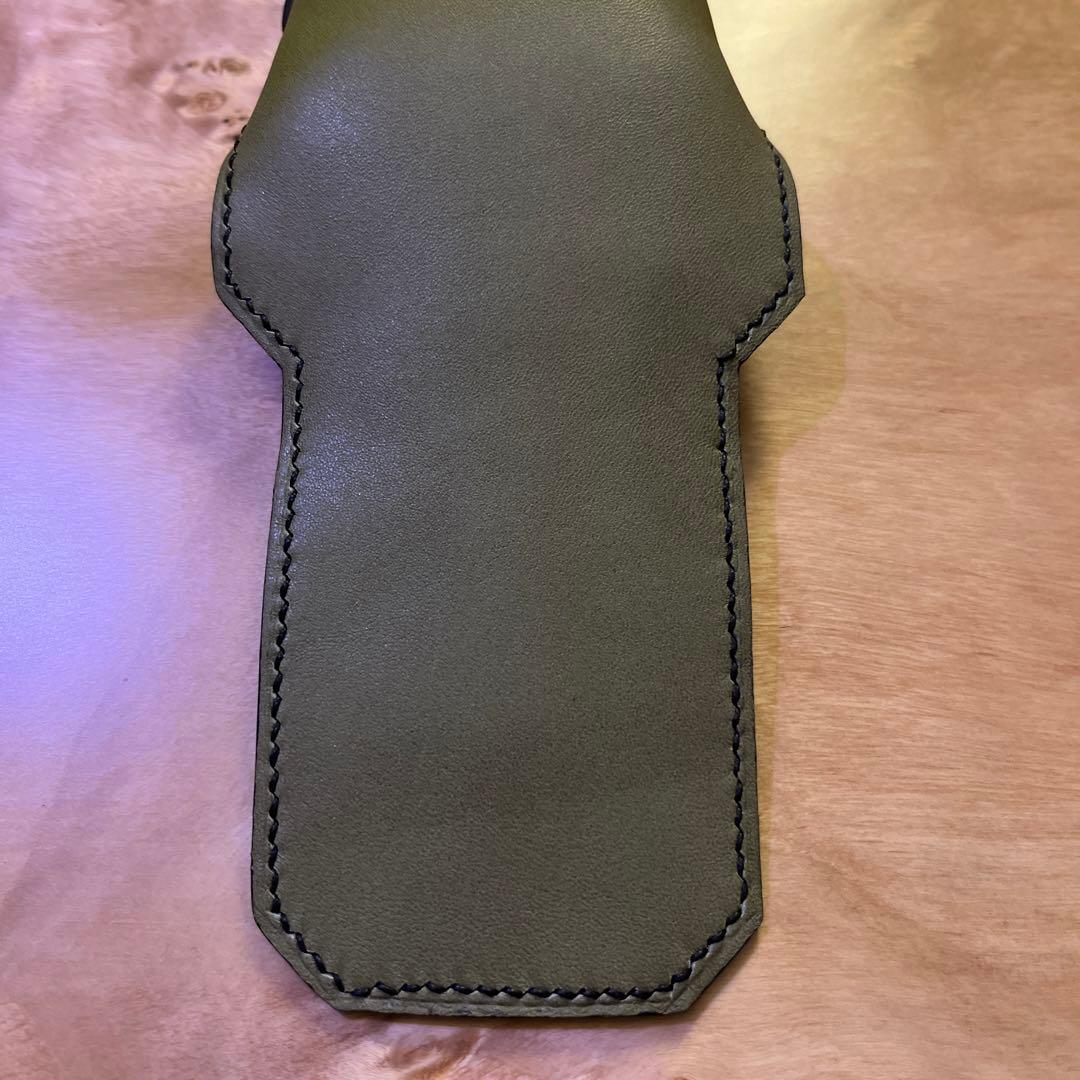 本革　レザー　メガネケース