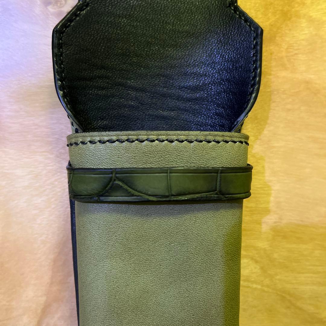 本革　レザー　メガネケース