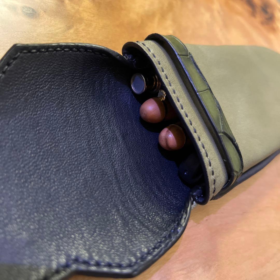 本革　レザー　メガネケース