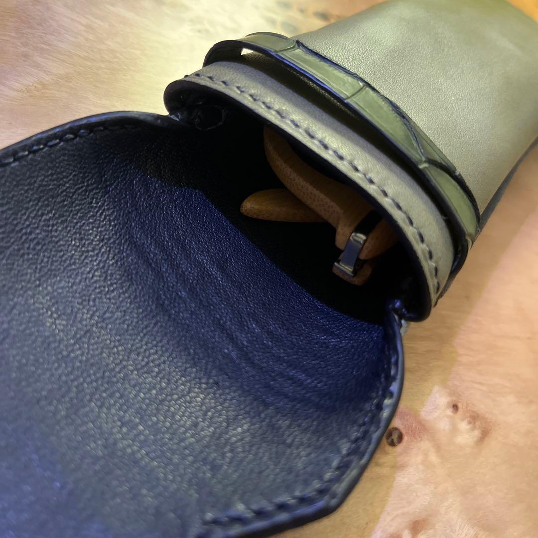 本革　レザー　メガネケース