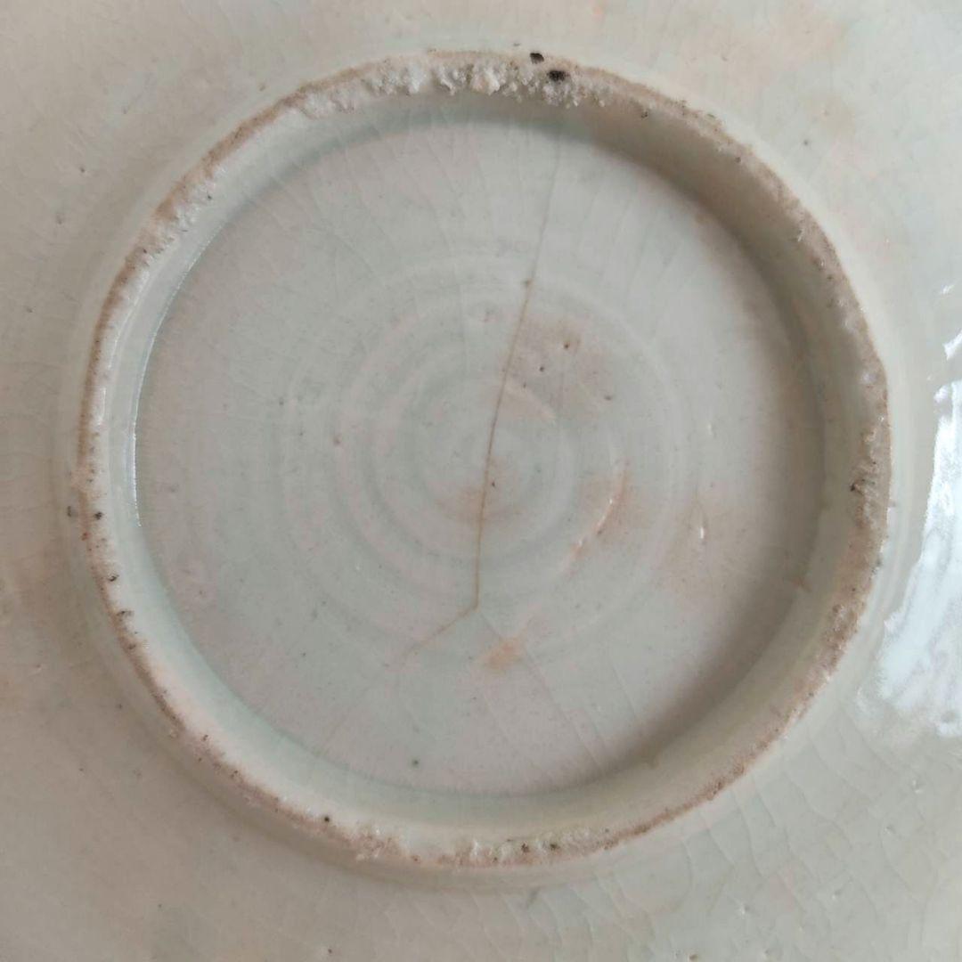 お値下げしました、初期伊万里　染付　蓬莱山　楼閣山水　滝文皿　箱付