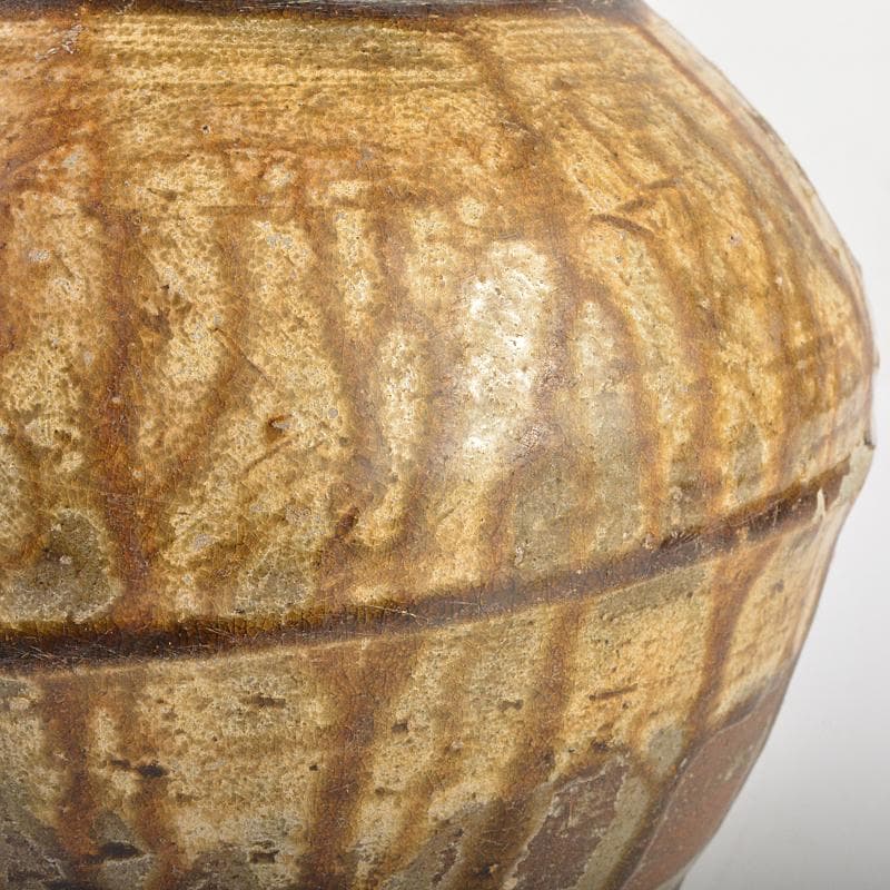 茶道具　韓国陶芸選　伊羅保　水指　箱付　V　R7210B