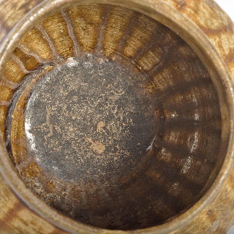 茶道具　韓国陶芸選　伊羅保　水指　箱付　V　R7210B