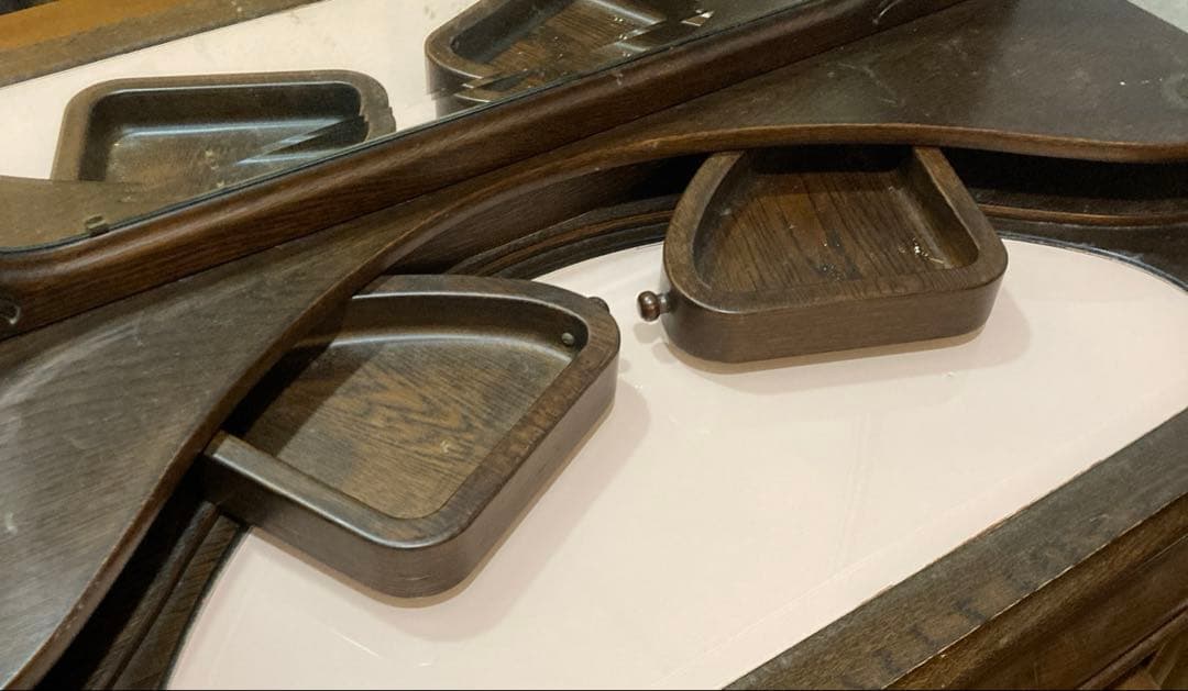 ⭐︎最終値下げ⭐︎ドレッサー 鏡台 アンティーク ブラウン 木彫り