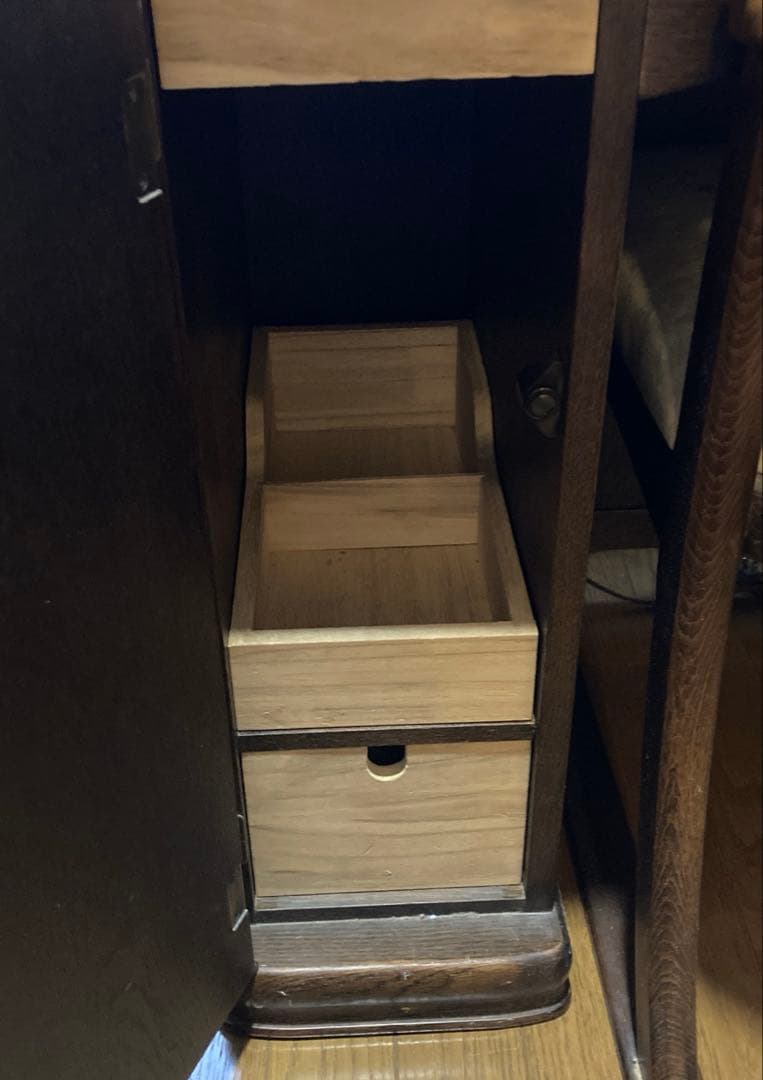 ⭐︎最終値下げ⭐︎ドレッサー 鏡台 アンティーク ブラウン 木彫り