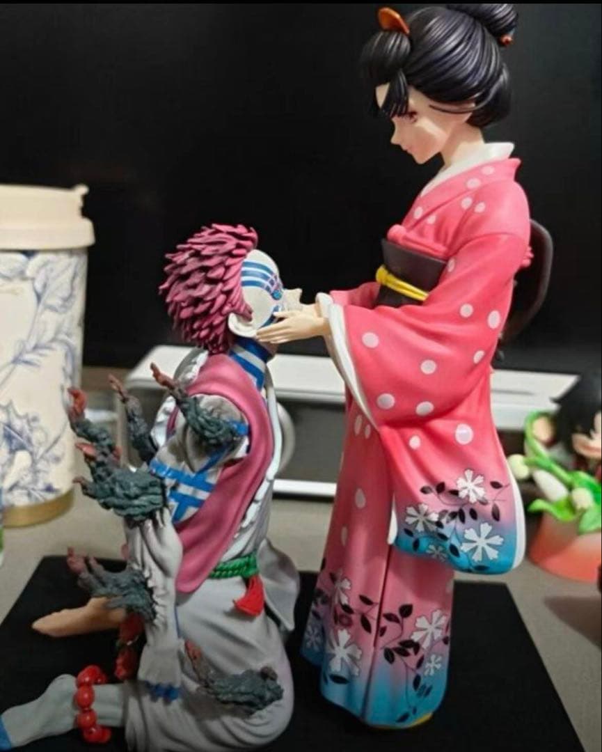 鬼滅の刃 猗窩座 恋雪 フィギュア PVC製品 ガレージキット