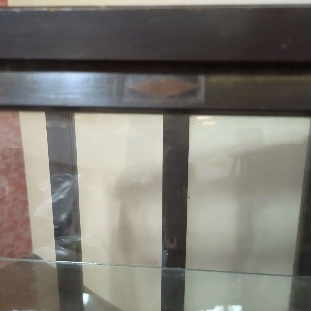 アンティークガラスケース 棚　コレクションケース　陳列棚　古民家　カフェ　飾り棚