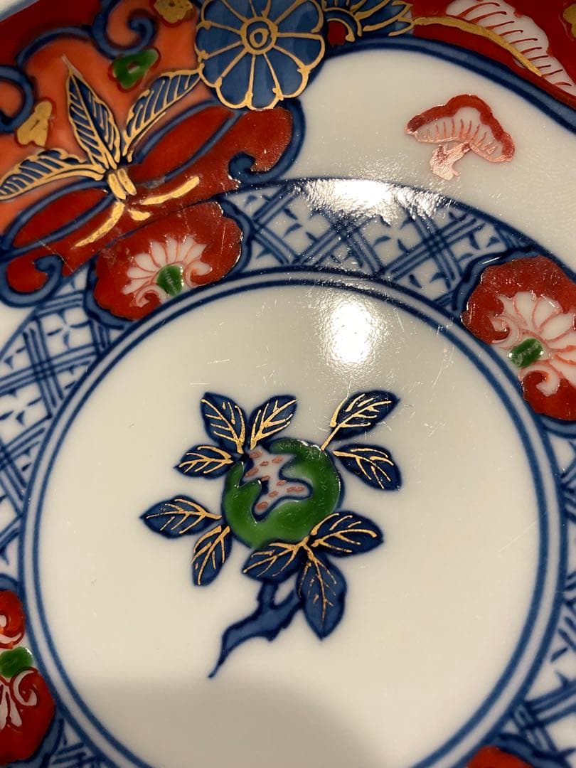 源右衛門　皿　古伊万里風松絵 ☆中古
