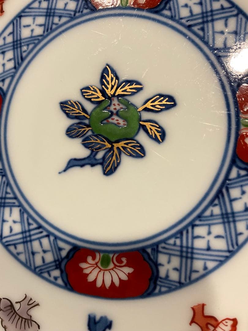 源右衛門　皿　古伊万里風松絵 ☆中古