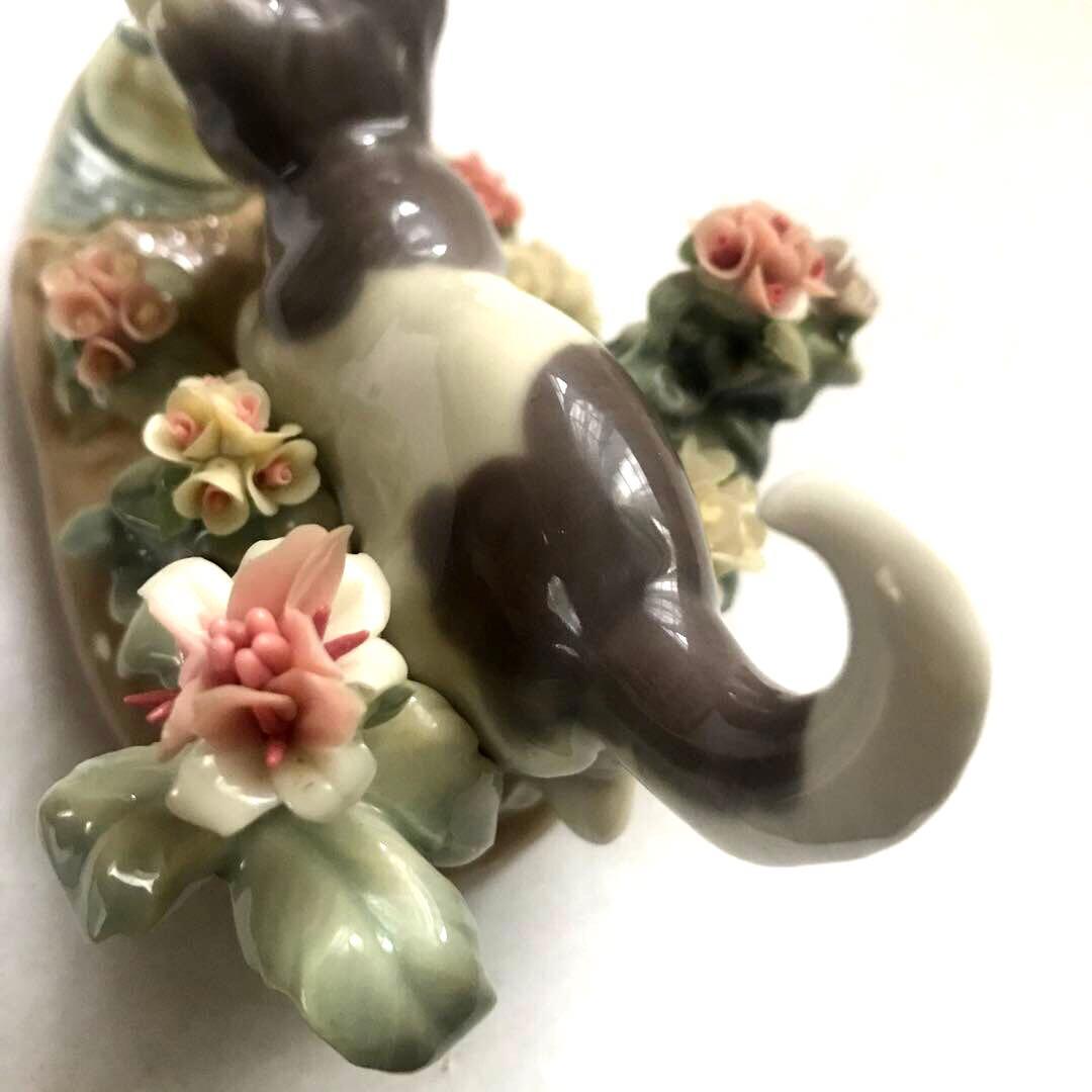 廃番希少 lladroリヤドロ キャットアンドフロッグ1442