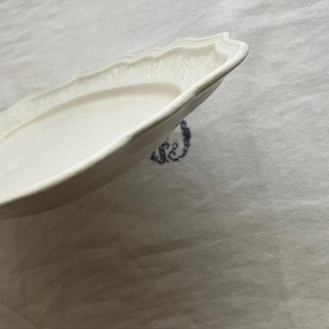 希少美品◆18世紀レリーフオーバルプレート＃ショワジールロワオクトゴナルフランス