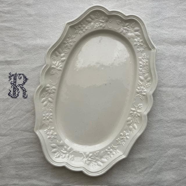 希少美品◆18世紀レリーフオーバルプレート＃ショワジールロワオクトゴナルフランス