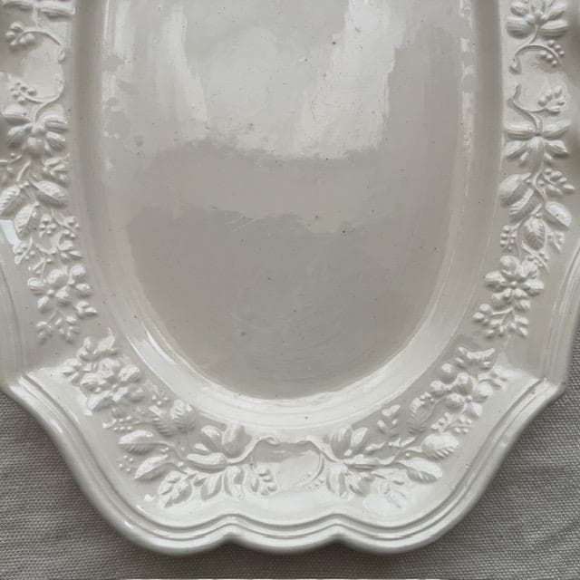 希少美品◆18世紀レリーフオーバルプレート＃ショワジールロワオクトゴナルフランス