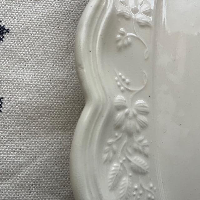 希少美品◆18世紀レリーフオーバルプレート＃ショワジールロワオクトゴナルフランス