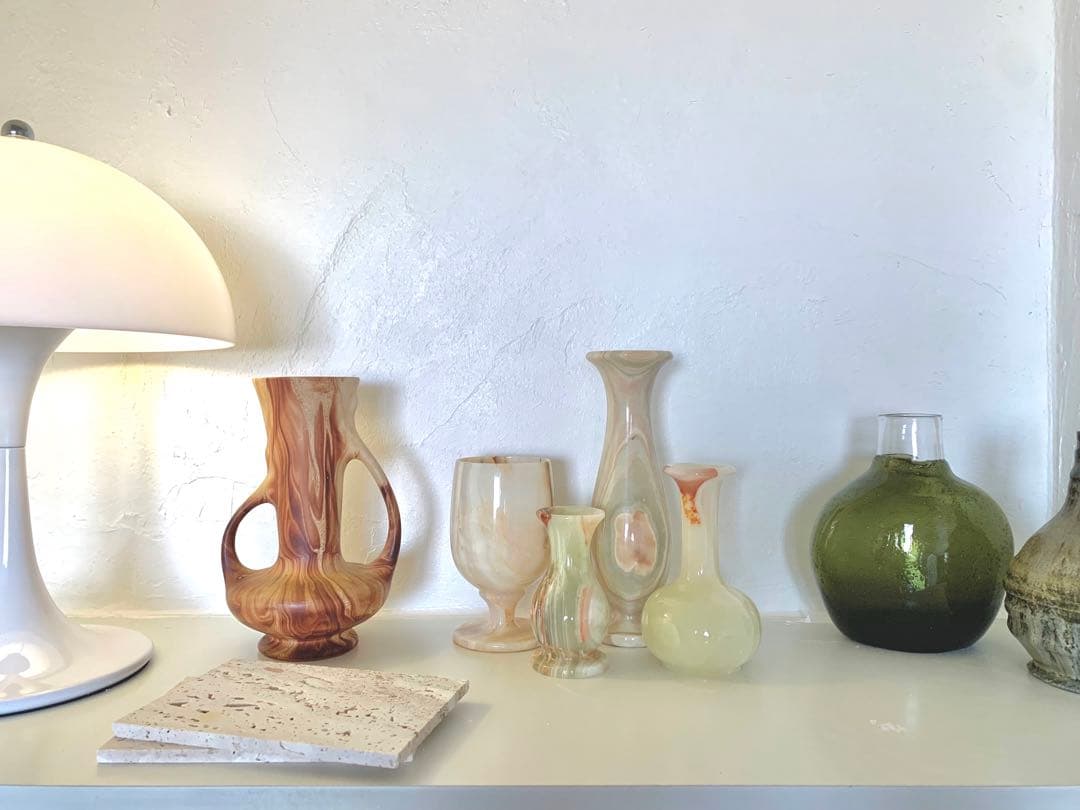 ヴィンテージ オニキス花瓶