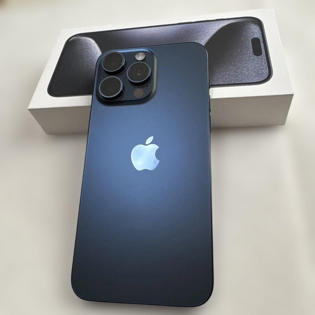 iPhone15 pro max256GB ブルーチタニウム バッテリー100%