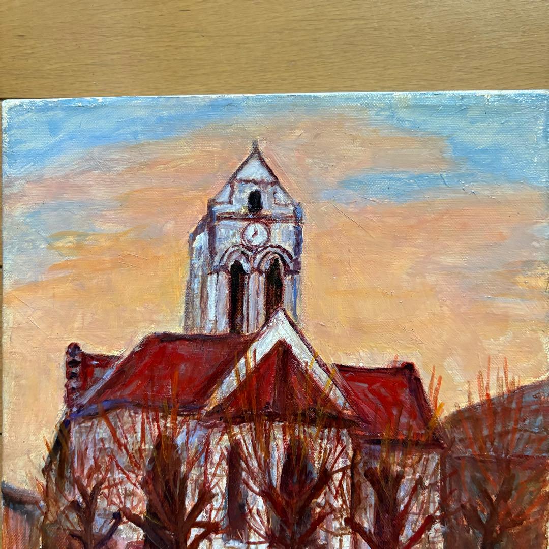 吉野正明 油彩 2枚 キャンバス 裏書 二科会評議員 紺綬褒章 熊本県出身