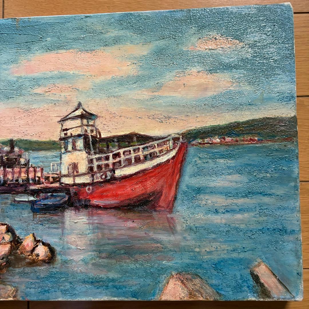 吉野正明 油彩 2枚 キャンバス 裏書 二科会評議員 紺綬褒章 熊本県出身